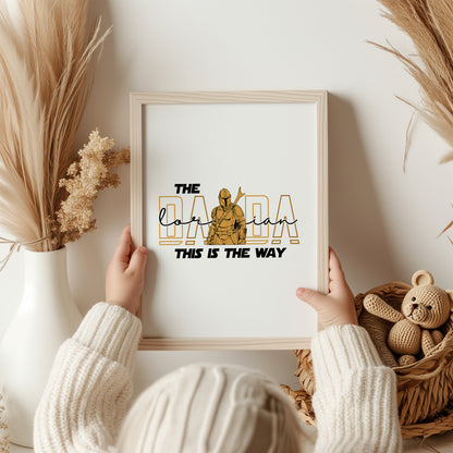Dad Fathers Day Star Wars Print