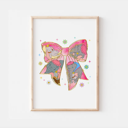 Dumbo & Jumbo Disney Bow Print