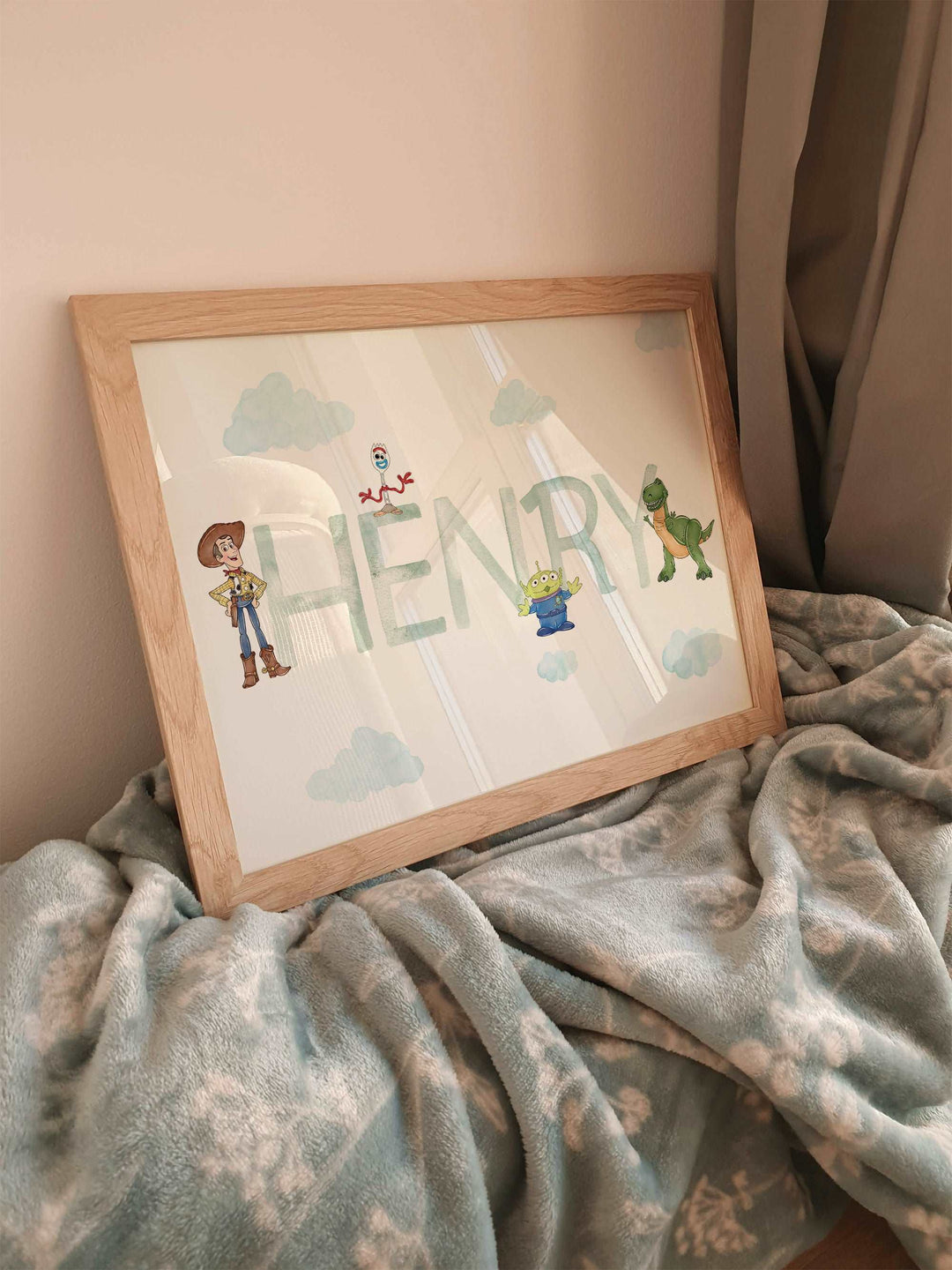 Toy Story Watercolour Personalised Name Print