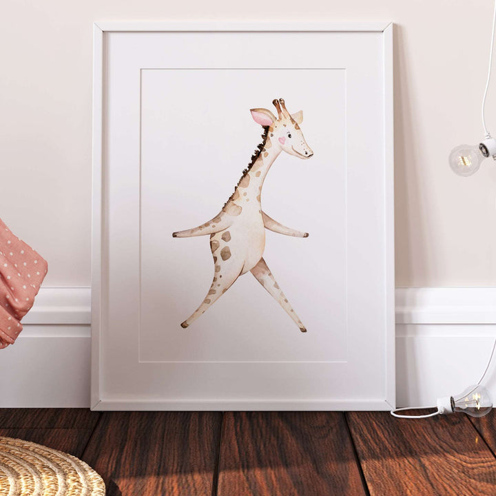 Giraffe Safari Bedroom Print