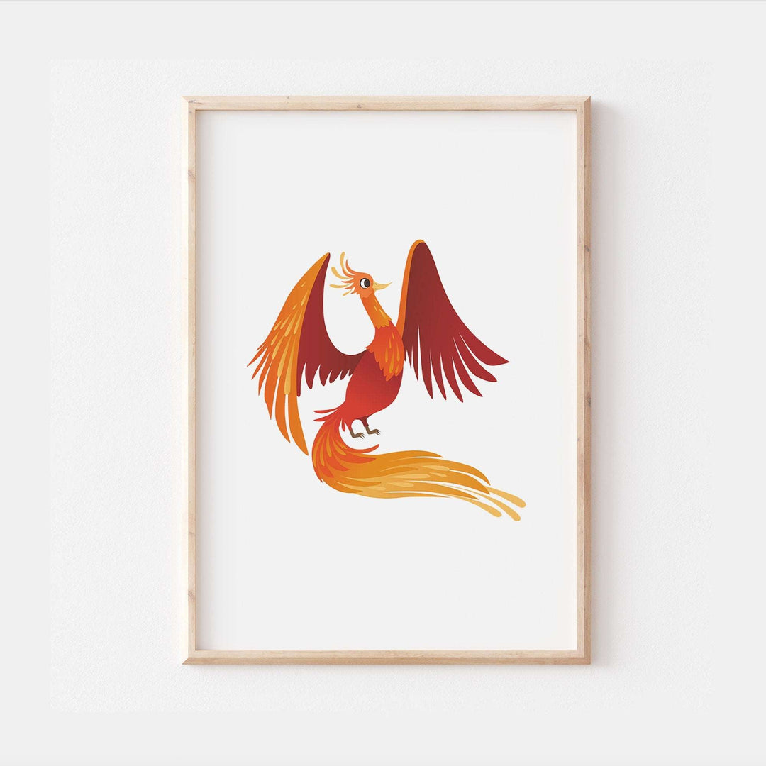 Greek Mythological Creatures Fantasy Dragons Unicorns Mermaid Griffin Cyclops Phoenix Wall Decor Nursery Print Bedroom Home Hangings