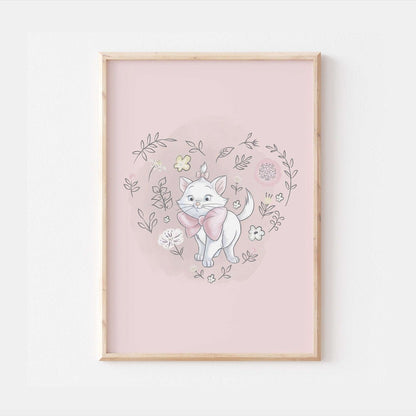 Marie Print | Aristocats | Quote Disney Pixar Newborn Gift Shower Girl Cat Movie Kids Children Babies Nursery Bedroom Art Wall Decor