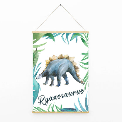 Personalised Dinosaur Name T Rex Print Jurassic World Park Children’s Nursery Wall Art Decor Educational Kids Newborn bedroom poster