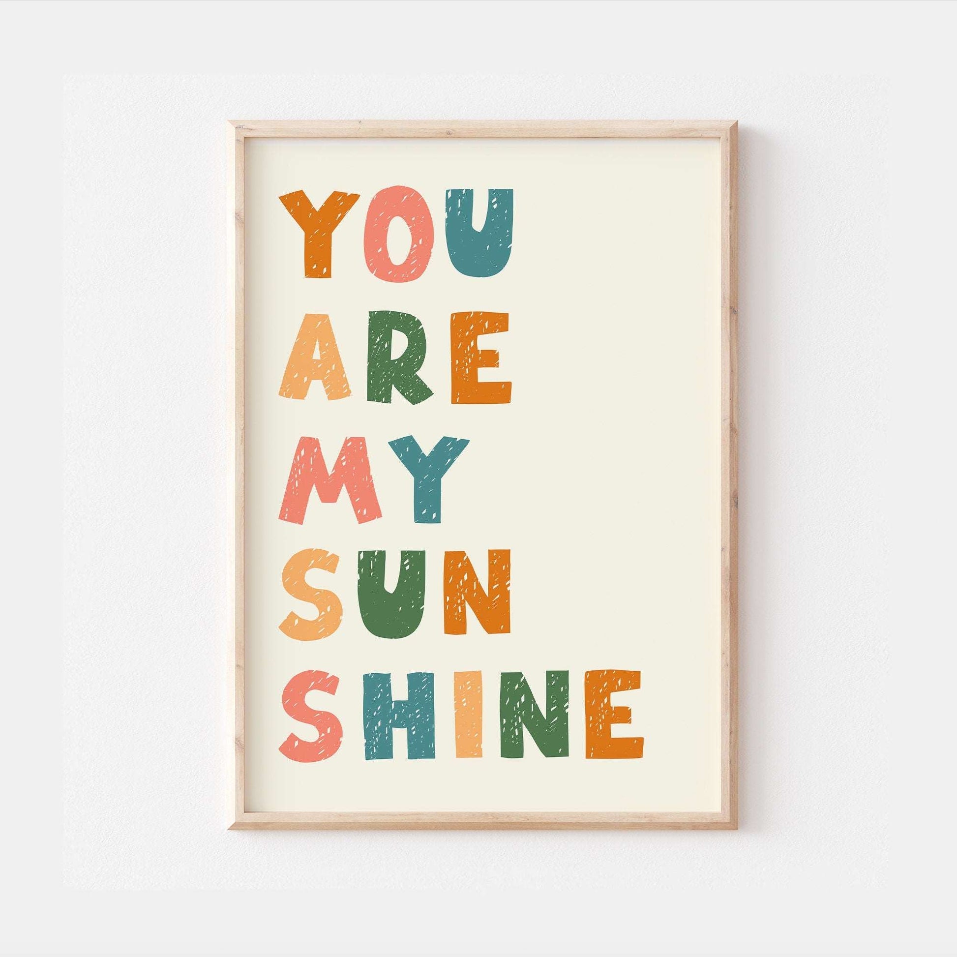Colourful Kids Nursery Quotes Prints – Funky Print Factory