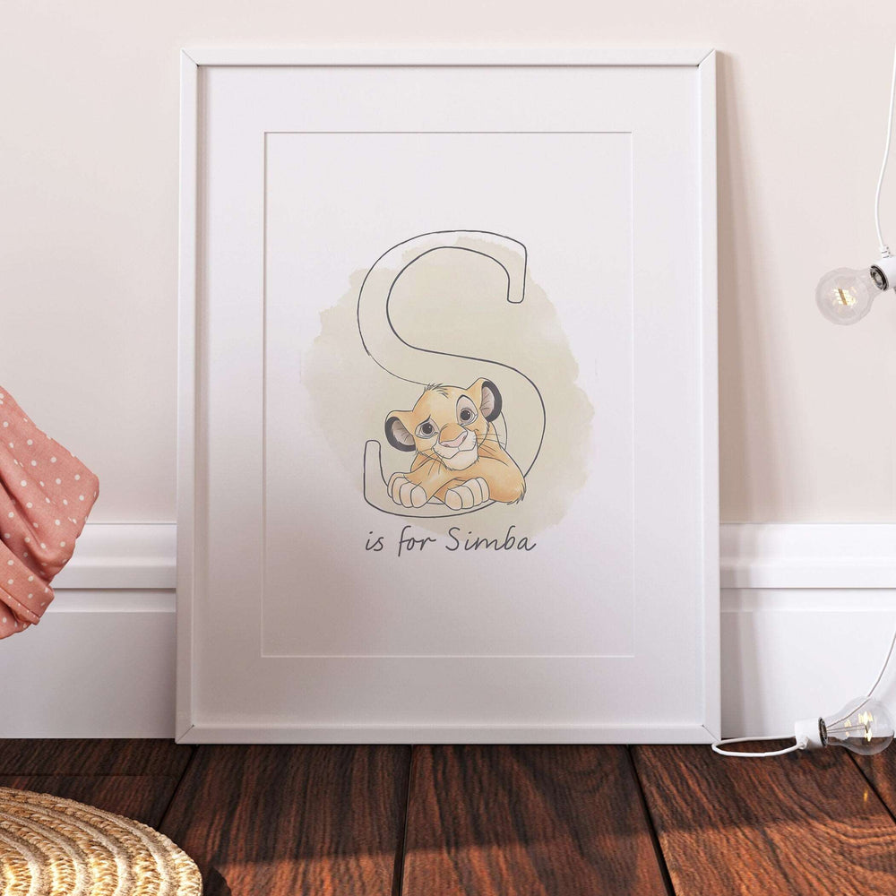 Disney Simba | The Lion King Bedroom Quote Print Kids Children Babies Nursery Bedroom Art Wall Decor Pixar Movie Pride Animals Baby Gift