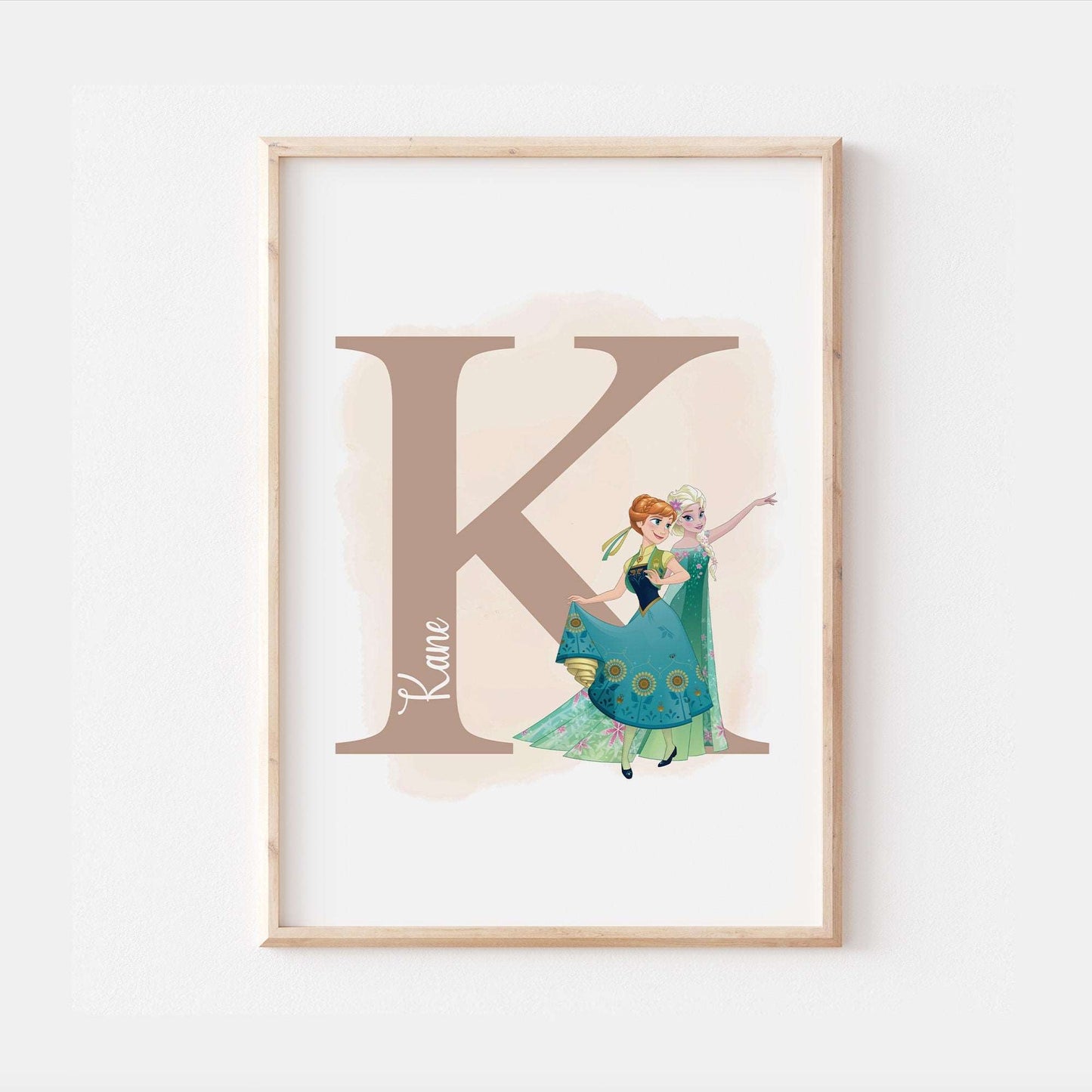 Personalised Anna & Elsa Print | Frozen II Quote Pixar Disney Movie Kids Children Babies Nursery Bedroom Art Wall Decor Poster