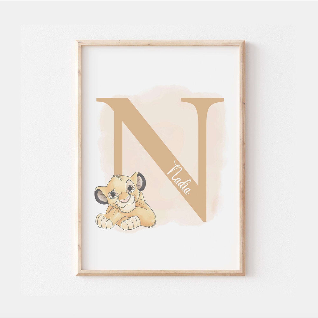 Personalised Simba Print | The Lion King Quote Pixar Disney Nala Movie Kids Children Babies Nursery Bedroom Art Wall Decor Poster