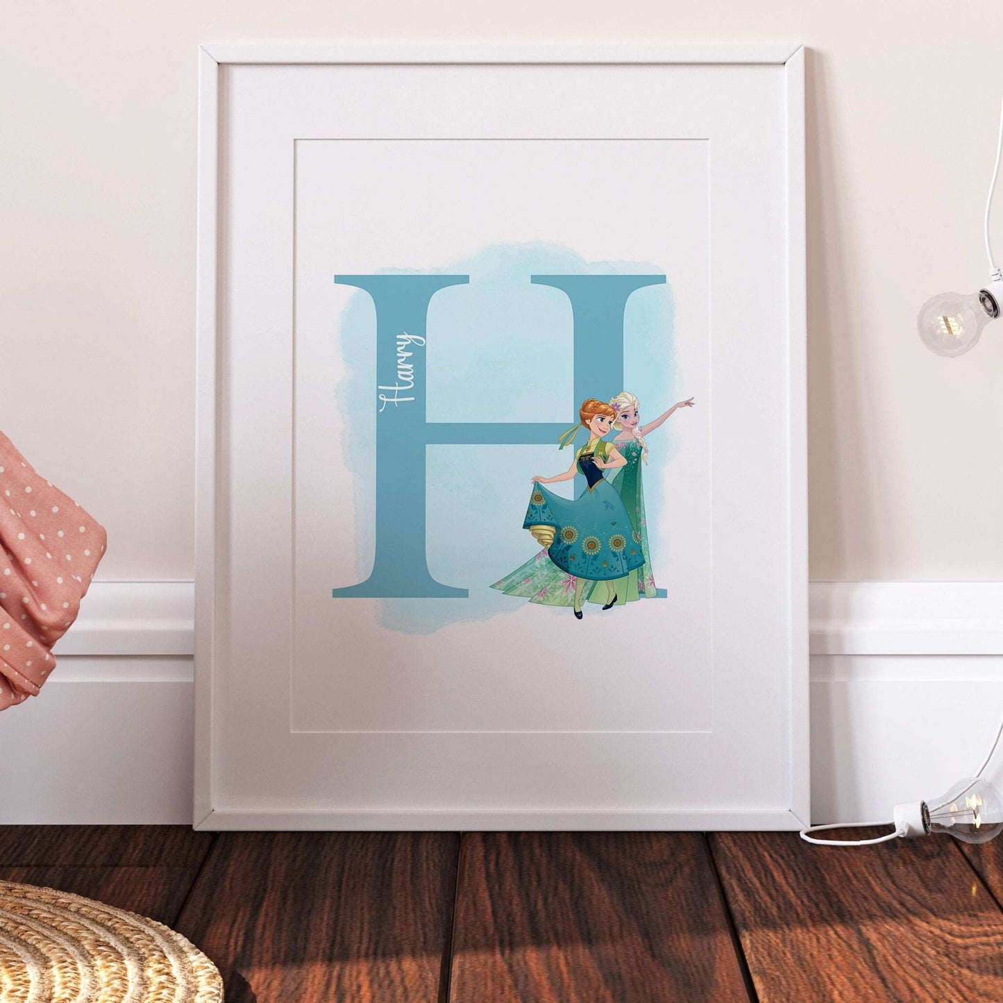 Personalised Anna & Elsa Print | Frozen II Quote Pixar Disney Movie Kids Children Babies Nursery Bedroom Art Wall Decor Poster