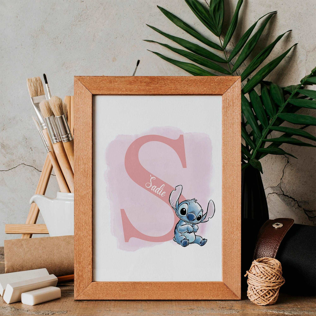 Personalised Lilo & Stitch Print | Quote Pixar Disney Movie Kids Children Babies Nursery Bedroom Art Wall Decor Aliens Hawaii Stitch Poster