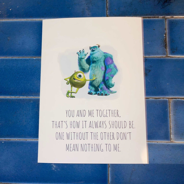 Monsters Inc Quotes | Sulley Roz Boo Mike Disney Randall Print Kids Children Babies Nursery Bedroom Art Wall Decor Kitty University