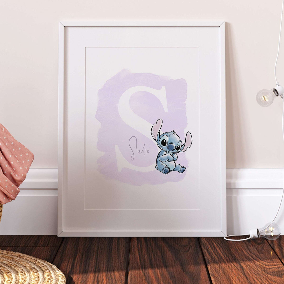 Personalised Lilo & Stitch Print | Quote Pixar Disney Movie Kids Children Babies Nursery Bedroom Art Wall Decor Aliens Hawaii Stitch Poster