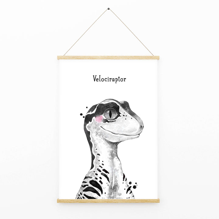 Dinosaur Prints | Kids Nursery Wall Art Baby Decor Poster Jurassic Park Brachiosaurus Trex Triceratops Velociraptor