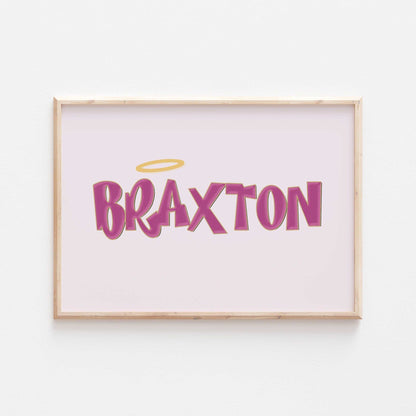 BRATZ Personalised Print | Cloe Jade Sasha Yasmin Name Art | Baby Kids Wall Decor Princess Dolls Movie Bedroom Nursery