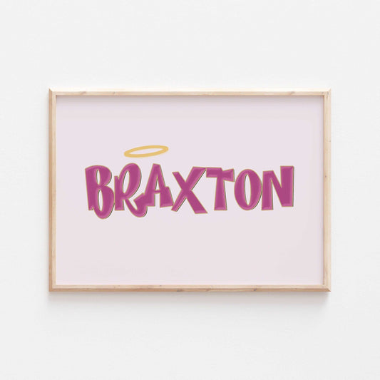 BRATZ Personalised Print | Cloe Jade Sasha Yasmin Name Art | Baby Kids Wall Decor Princess Dolls Movie Bedroom Nursery