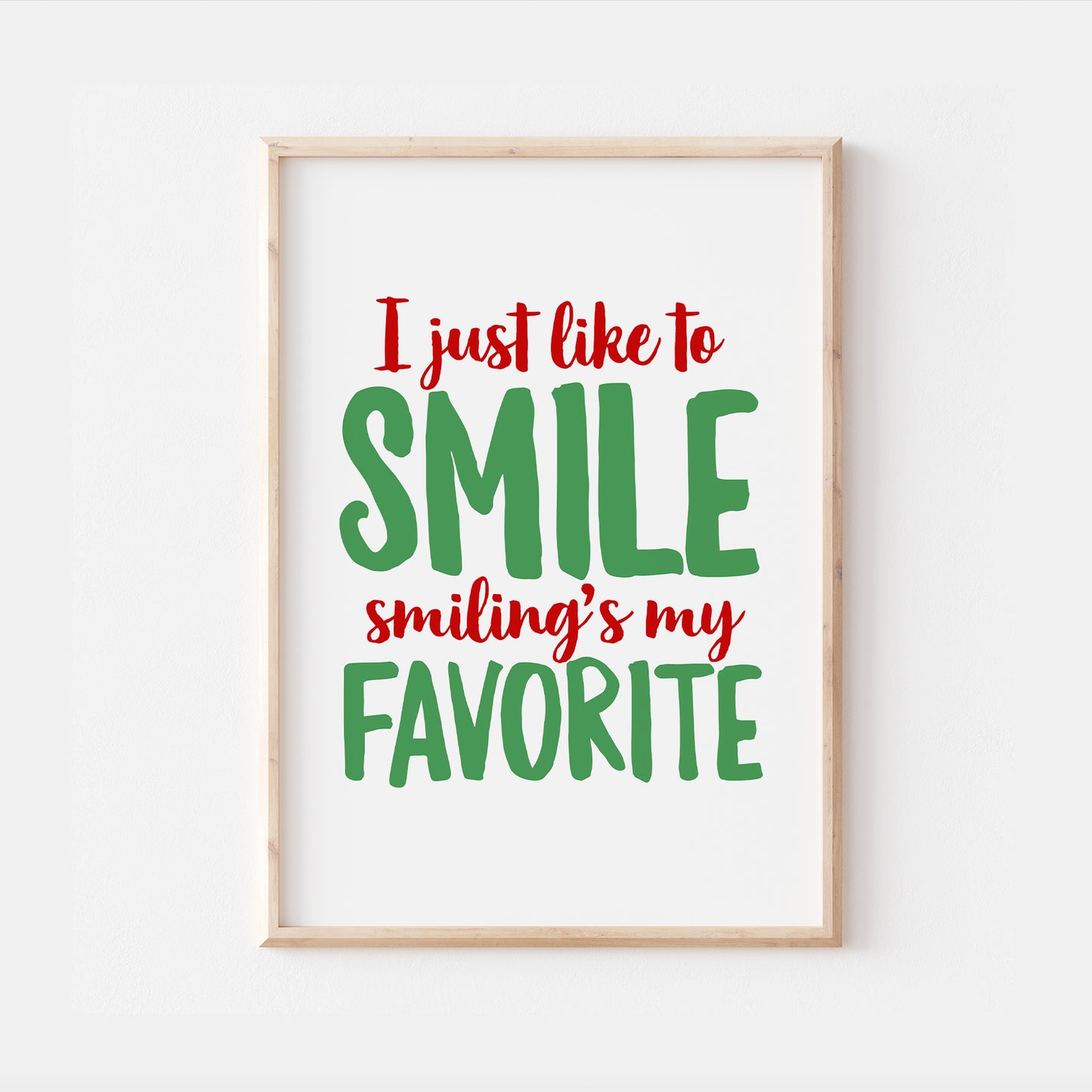Buddy the Elf Christmas Quote Print