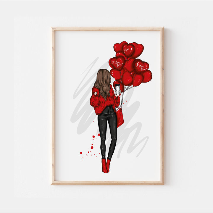 Valentines Day Fashion Print