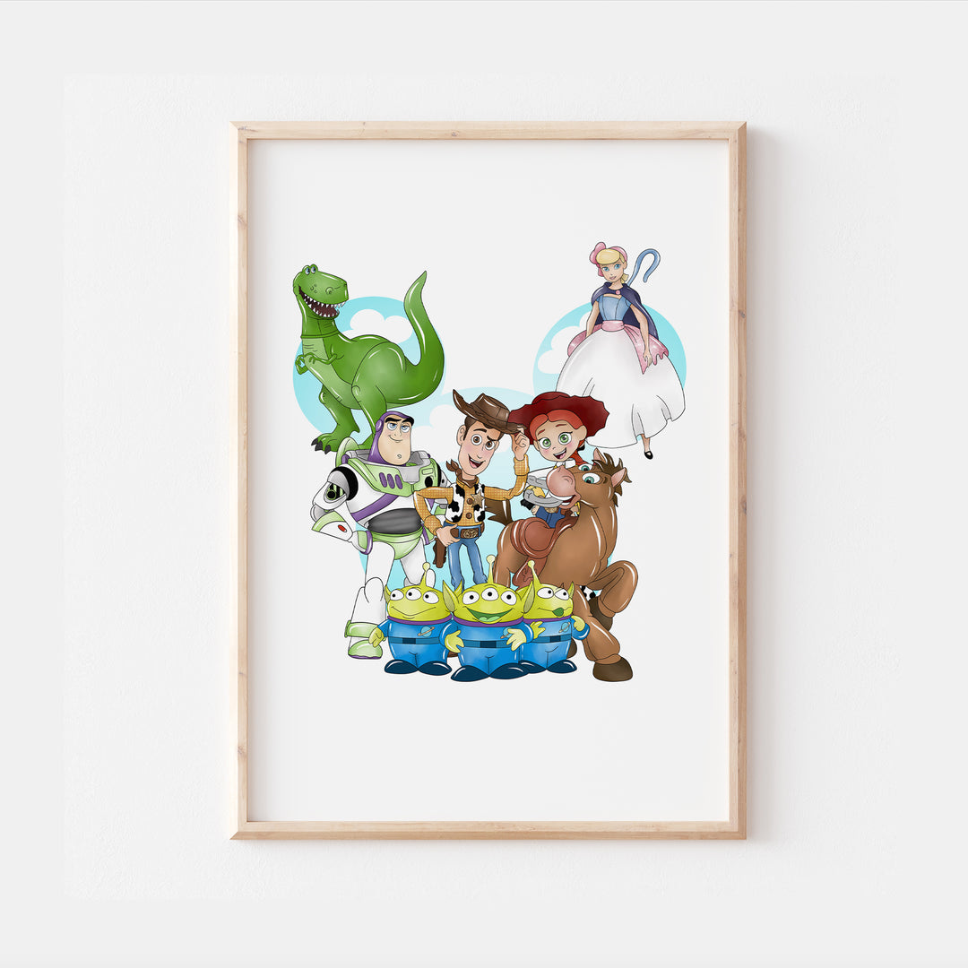 Toy Story Mickey Head Print