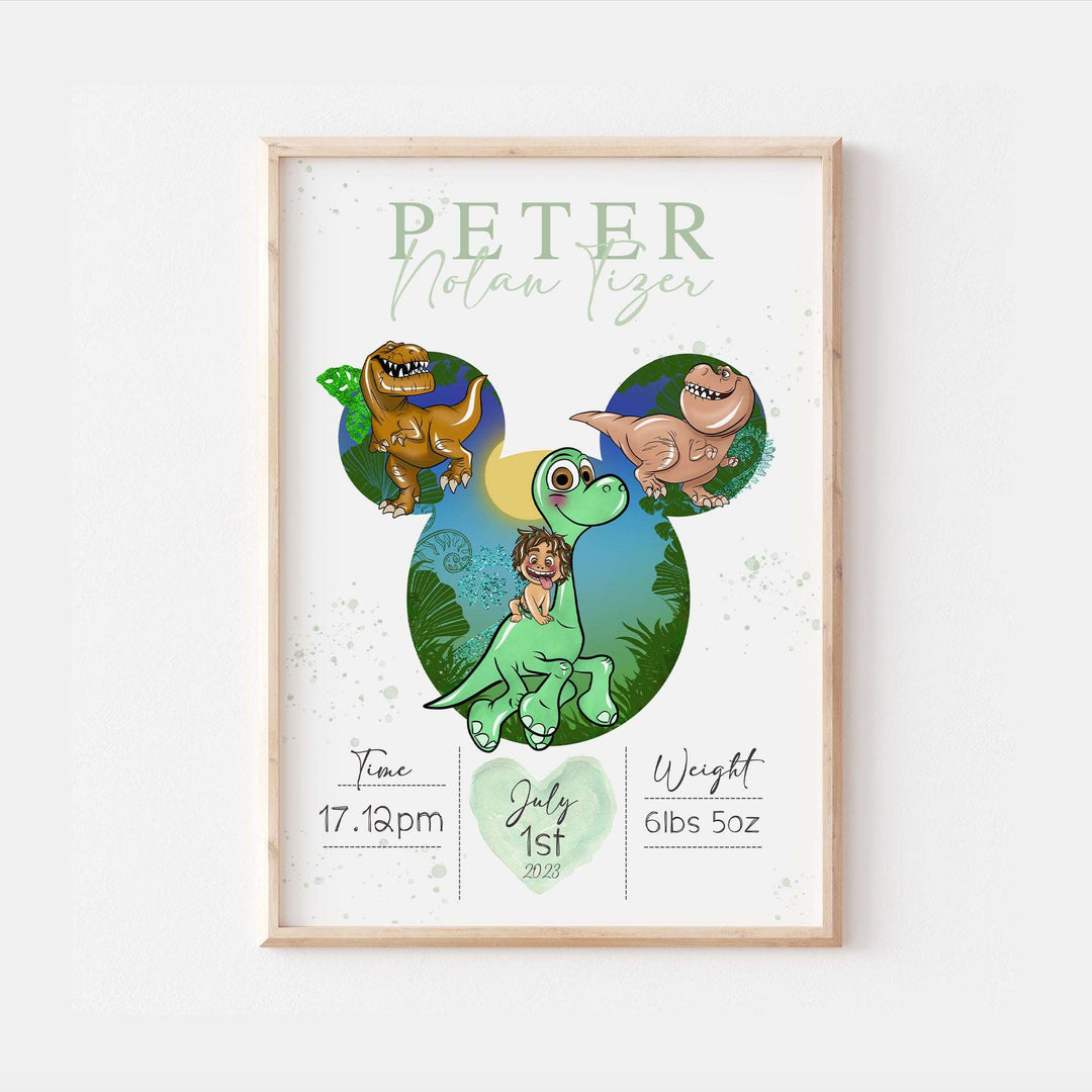 The Good Dinosaur Personalised The Day You Were Born Print