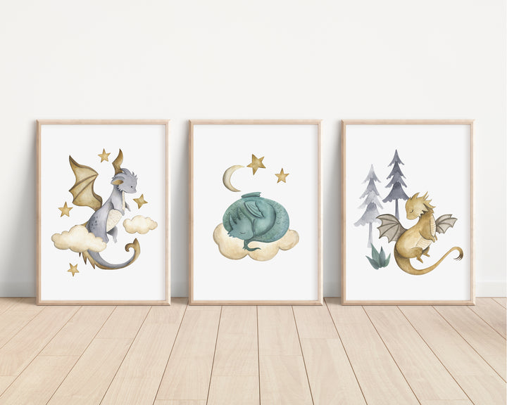 Baby Dragon Watercolour Prints