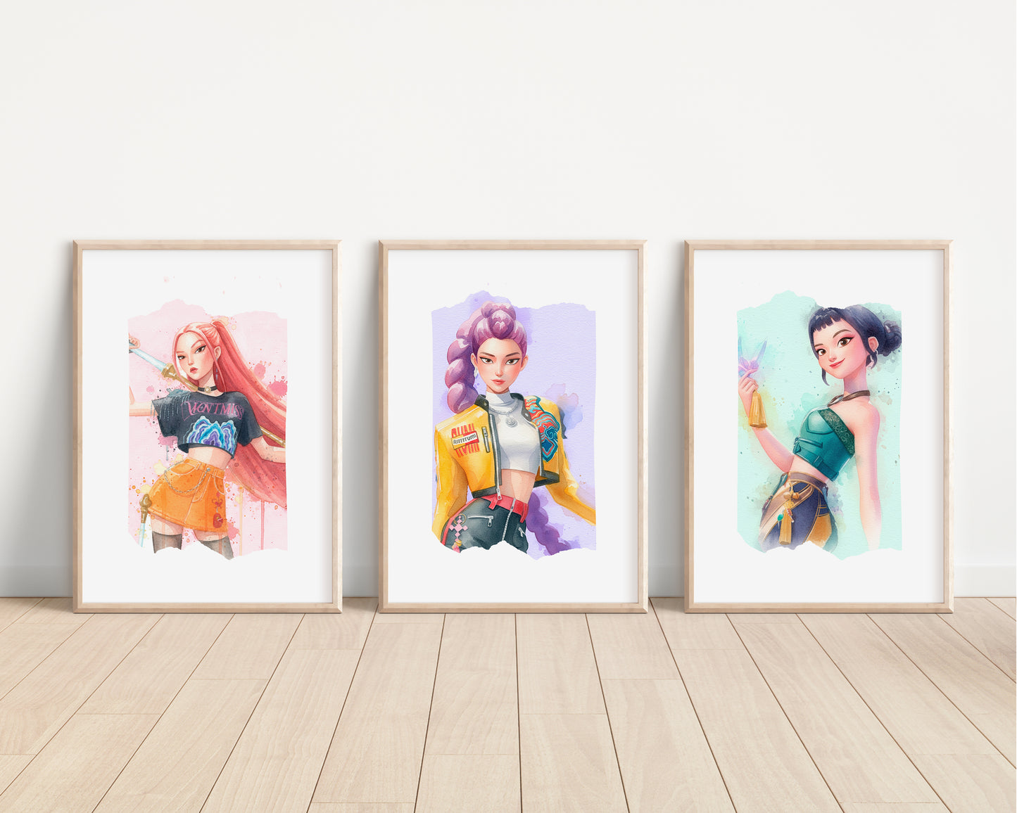 Watercolour KPOP Demon Hunters Prints