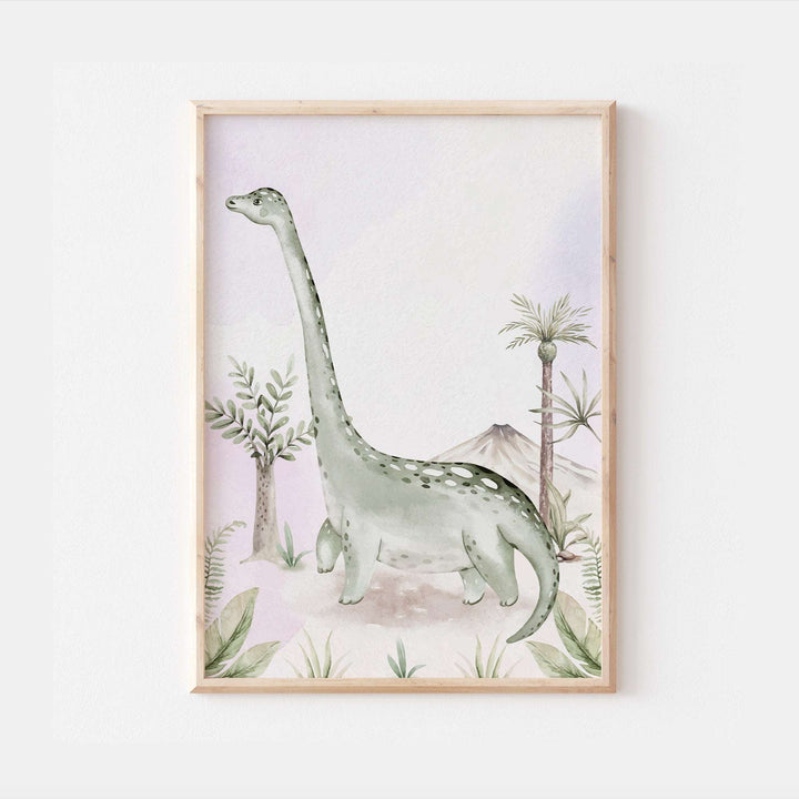 Diplodocus Dinosaur Bedroom Print