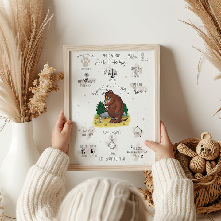 The Gruffalo Personalised The Day You Were Born Print