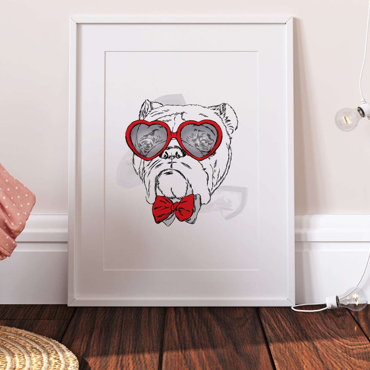 Funny Bulldog Home Print