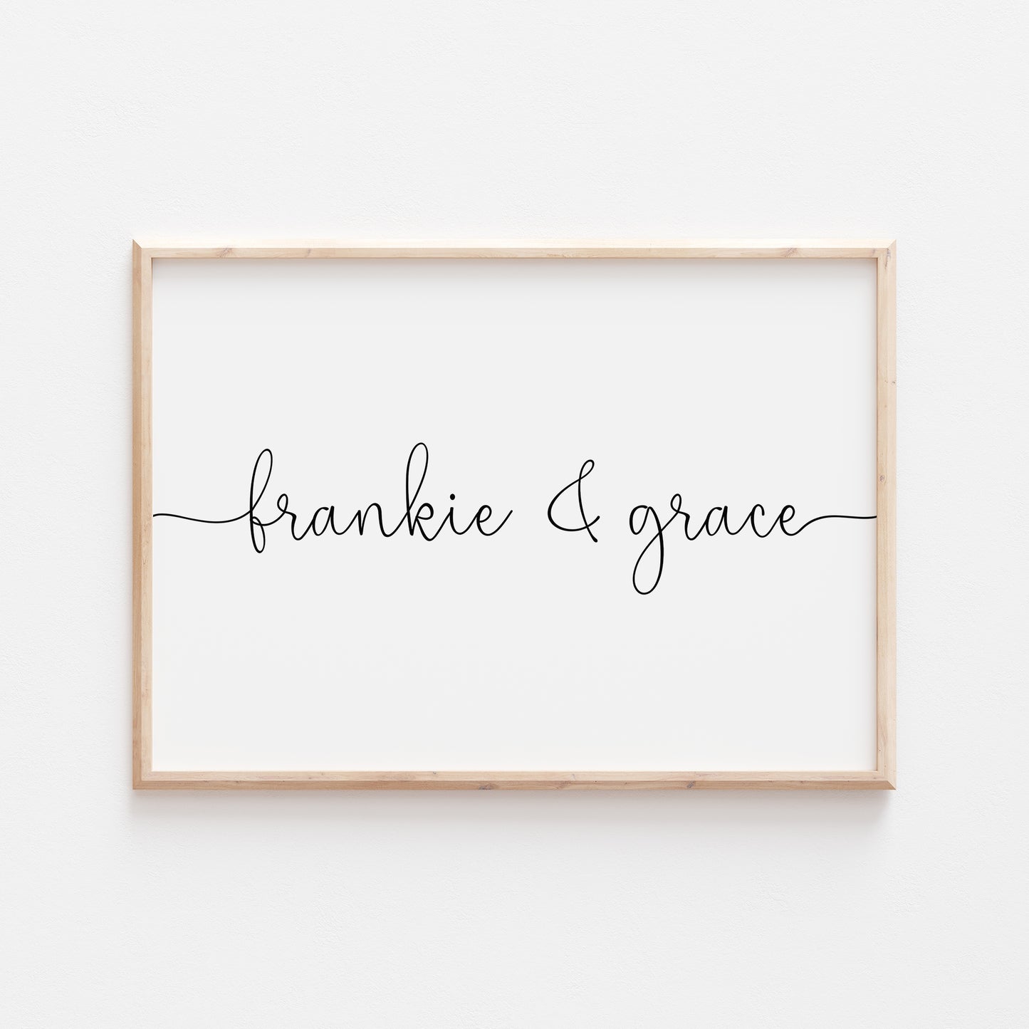 Personalised Couples Name Prints