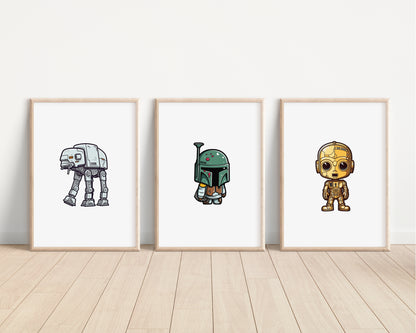 Star Wars Disney Wall Prints