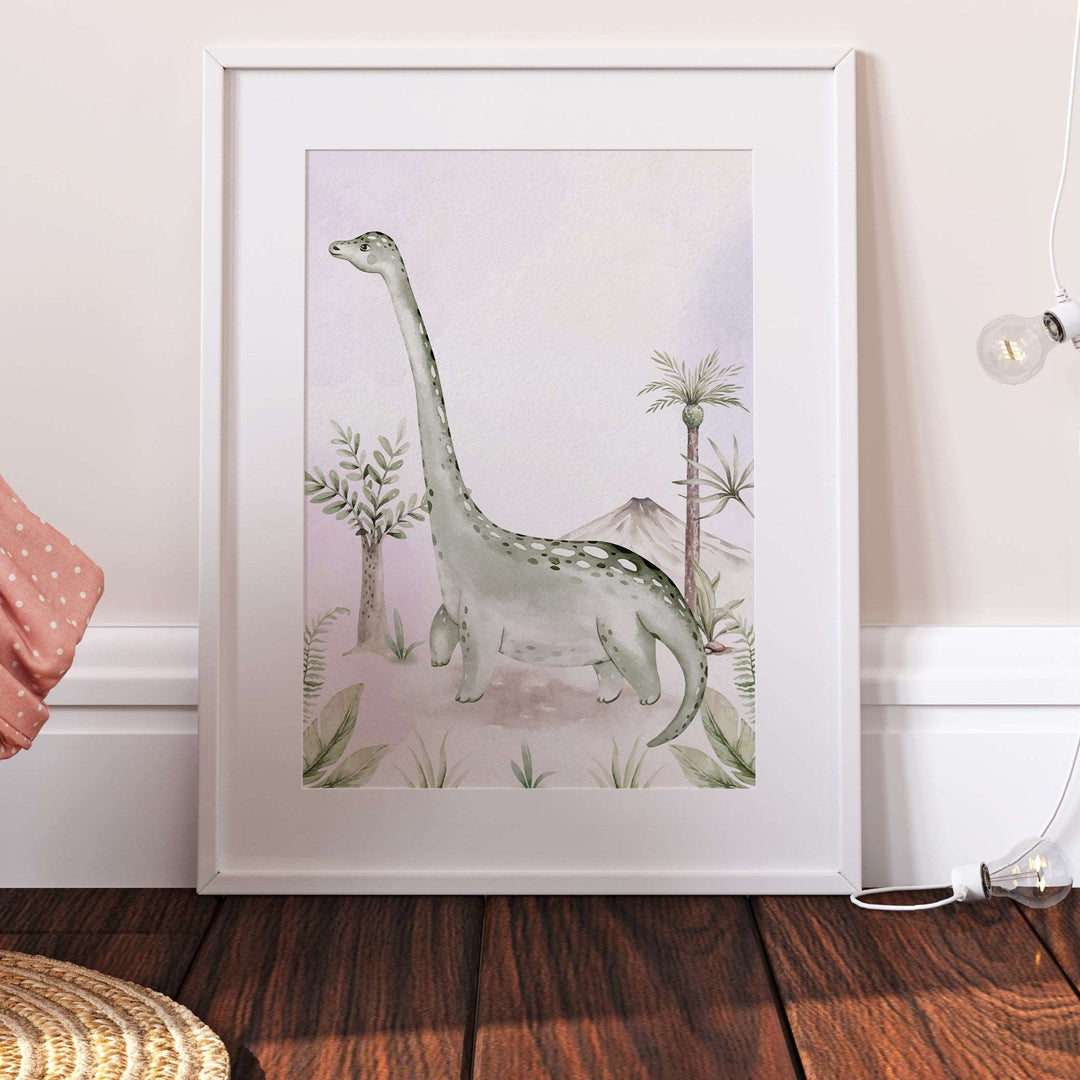 Diplodocus Dinosaur Bedroom Print