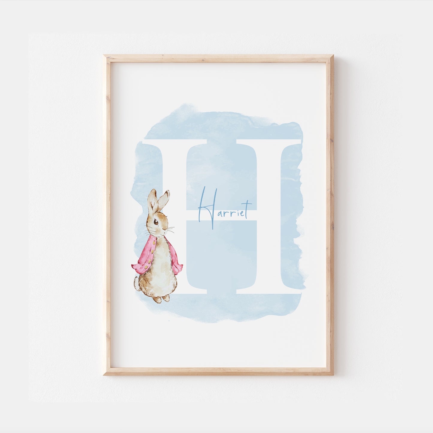 Personalised Peter Rabbit Print, Beatrix Potter Nursery Prints