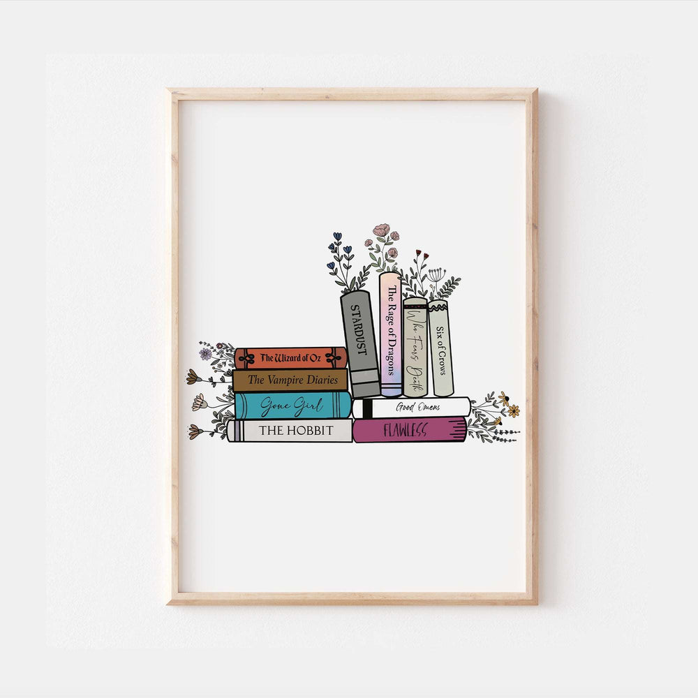 Personalised Favourite Books Spine Print