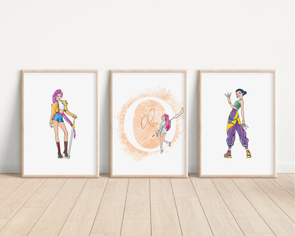 SET OF 3 K-Pop Demon Hunters Kids Prints