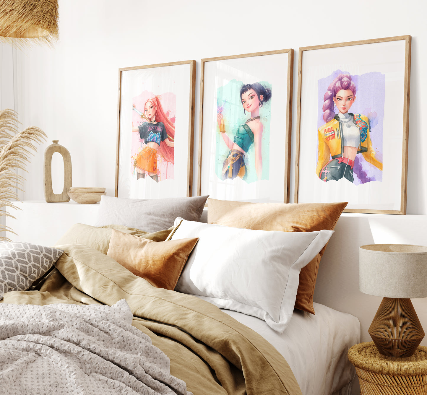 Watercolour KPOP Demon Hunters Prints