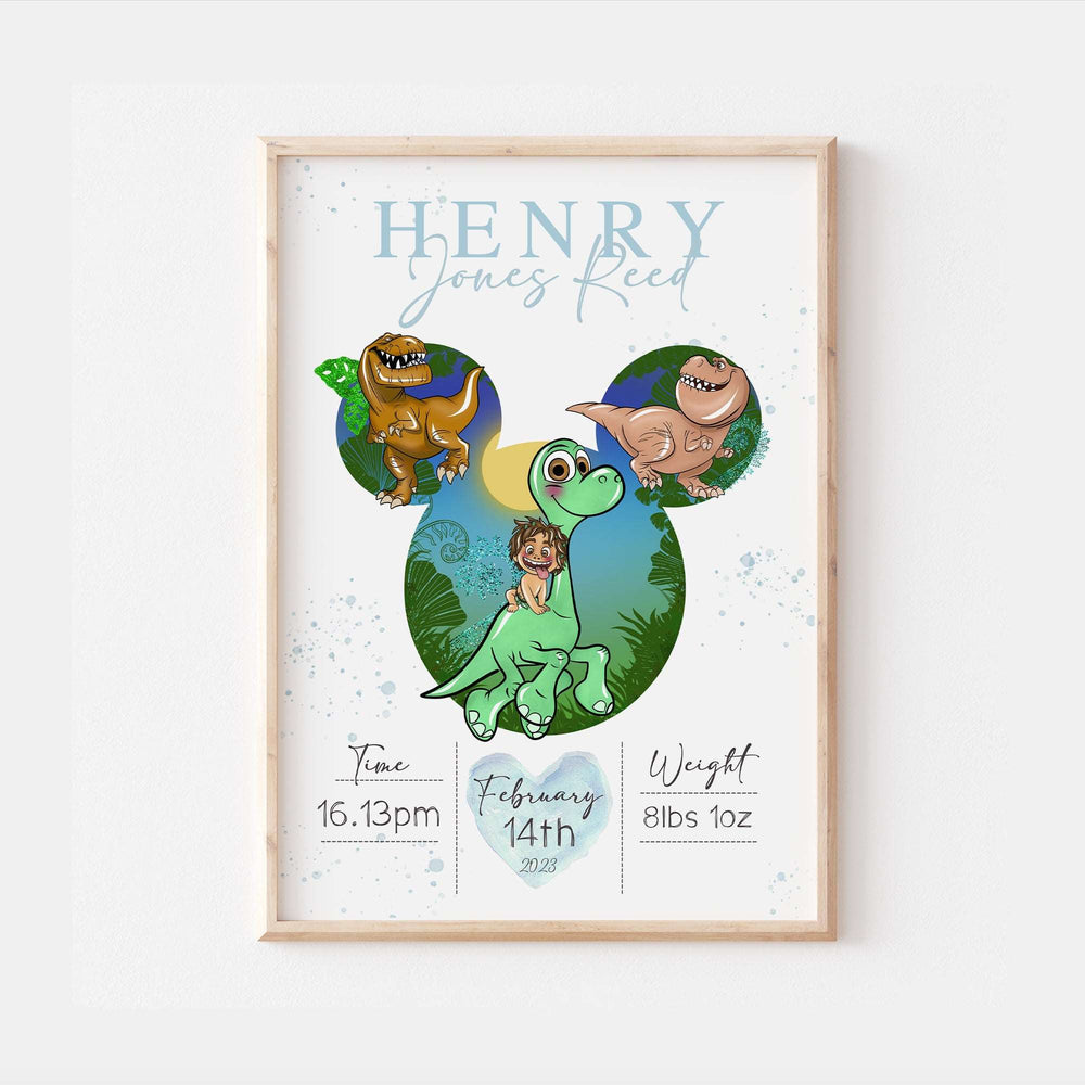 The Good Dinosaur Personalised The Day You Were Born Print