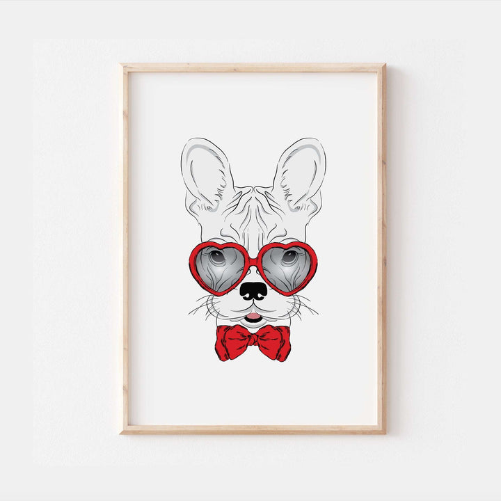 Funny French Bulldog Home Print