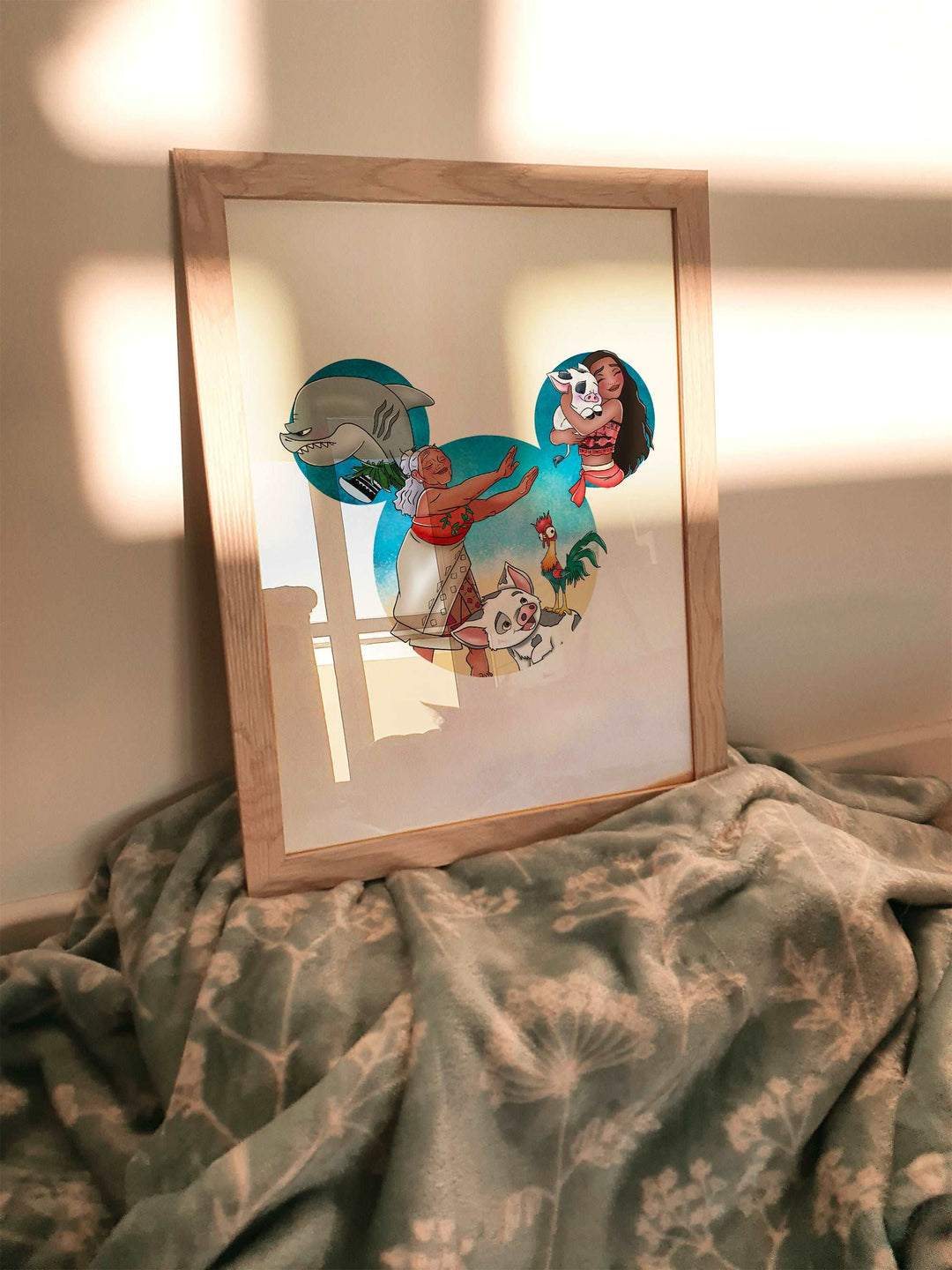 Moana Mickey Head Print