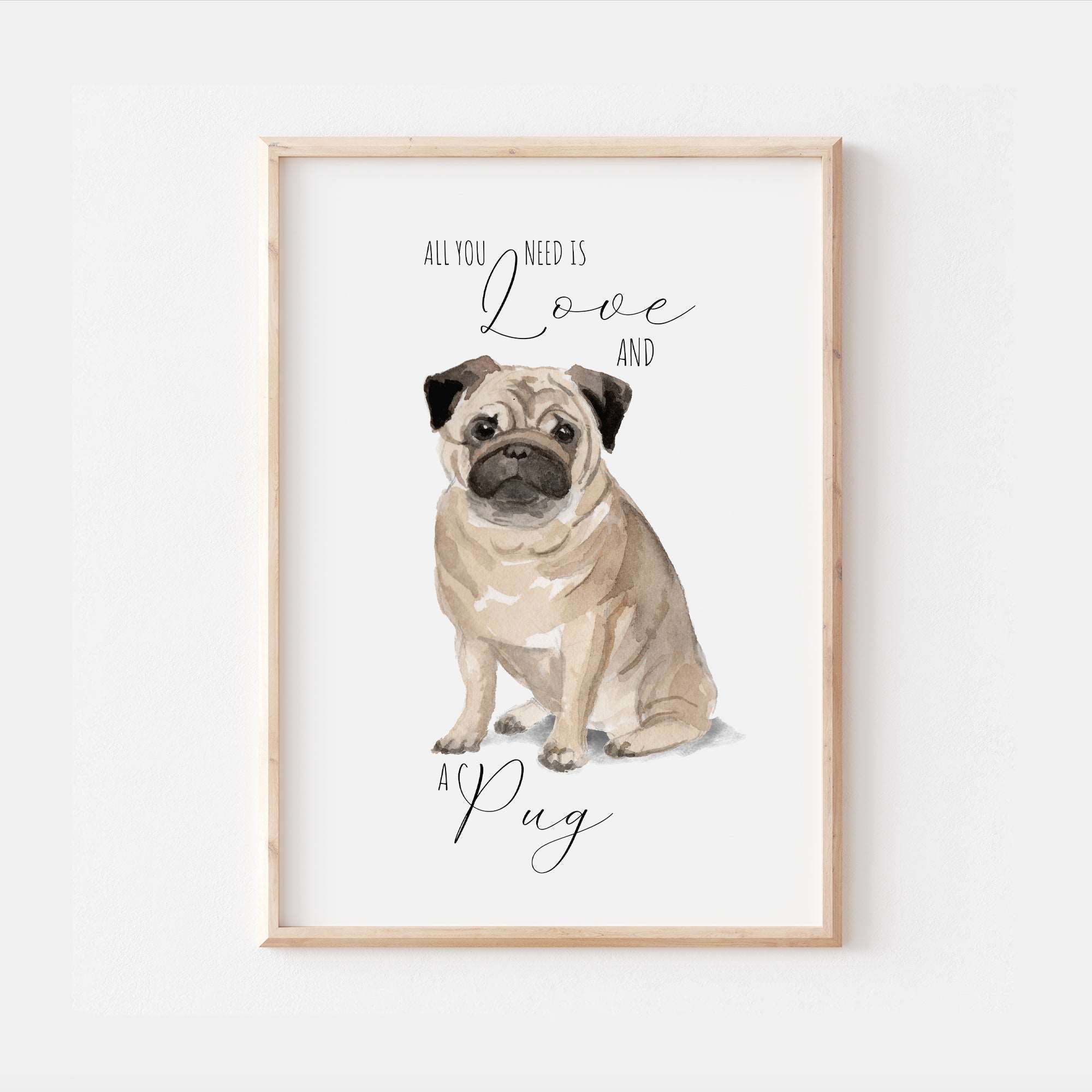 All you need is love and shops a pug