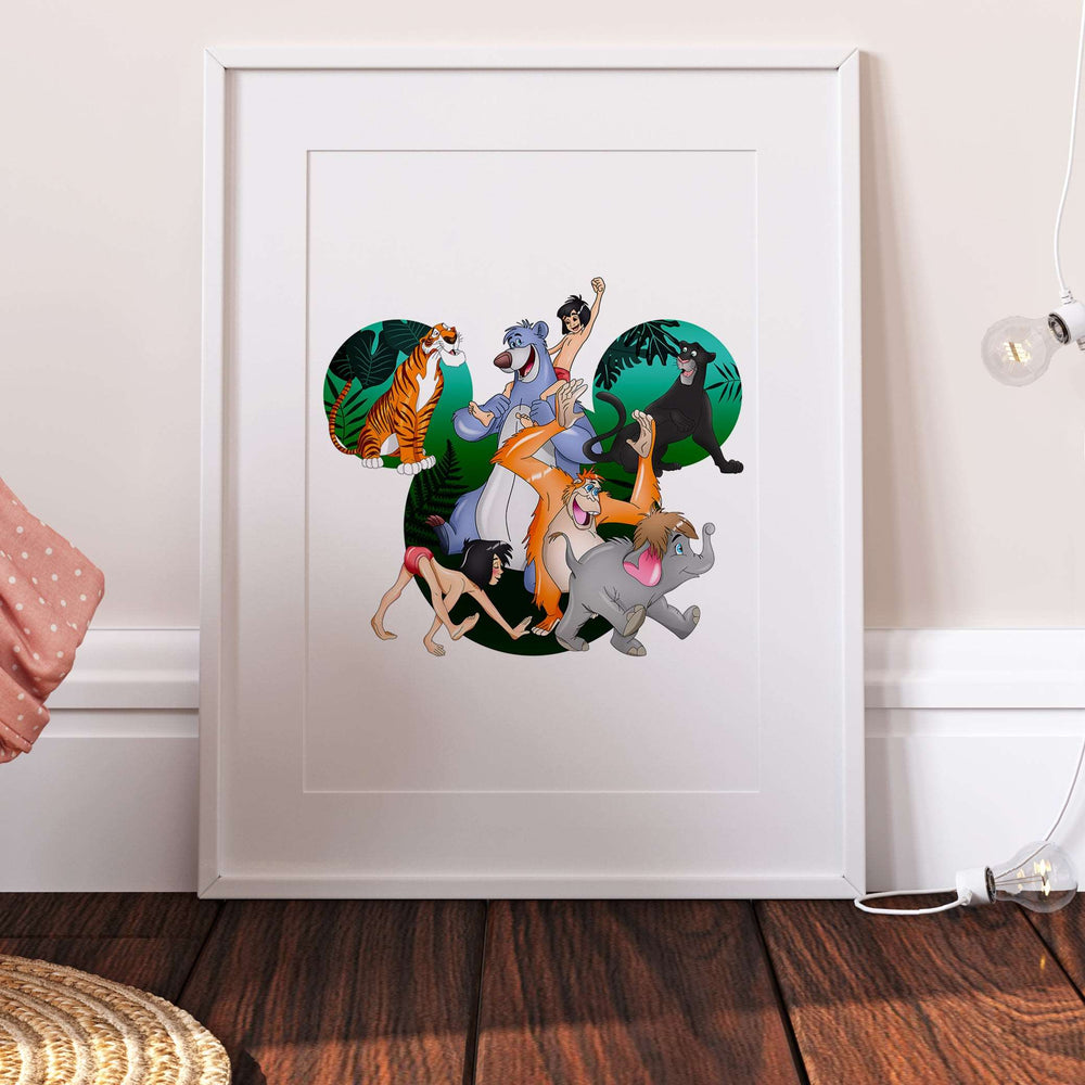 The Jungle Book Mickey Head Print