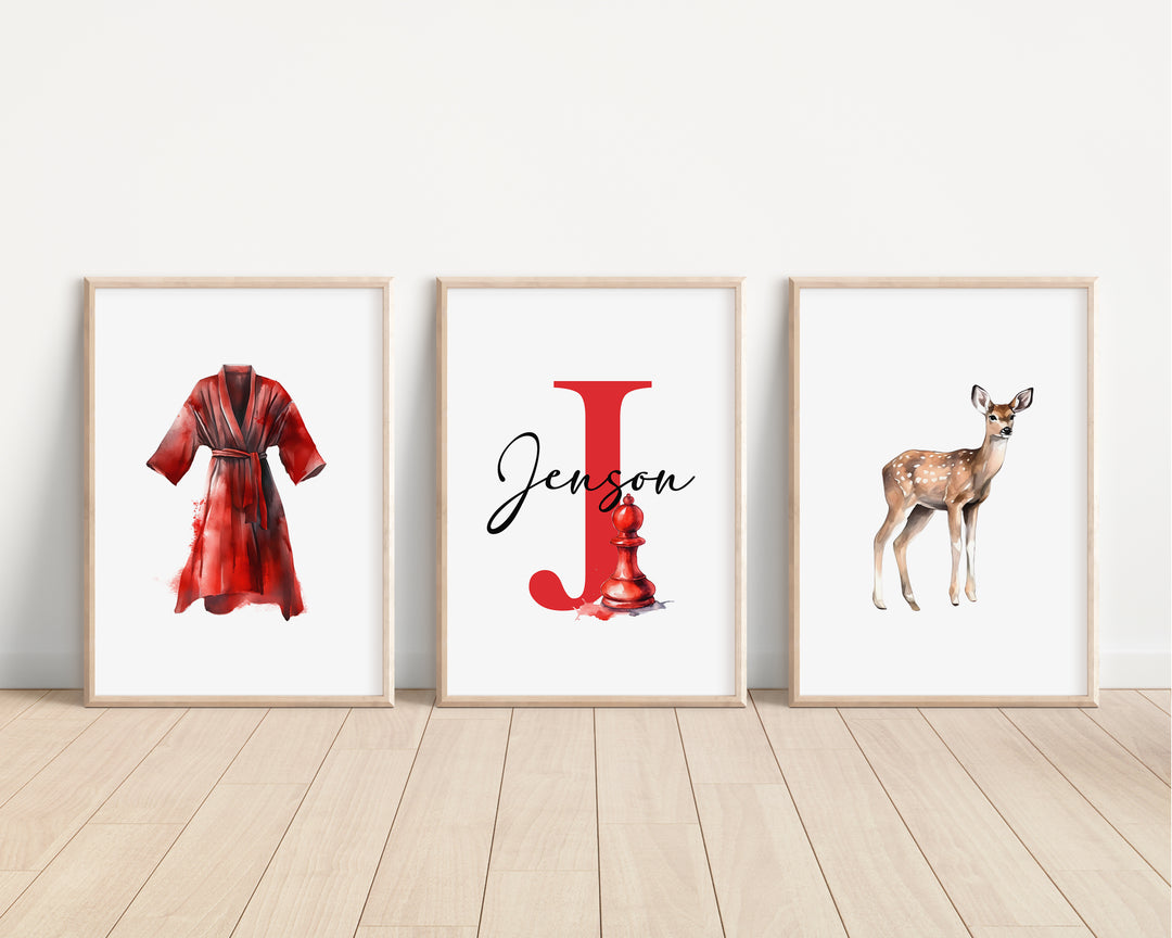 SET OF 3 Twilight Movie Personalised Prints