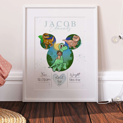 The Good Dinosaur Personalised The Day You Were Born Print