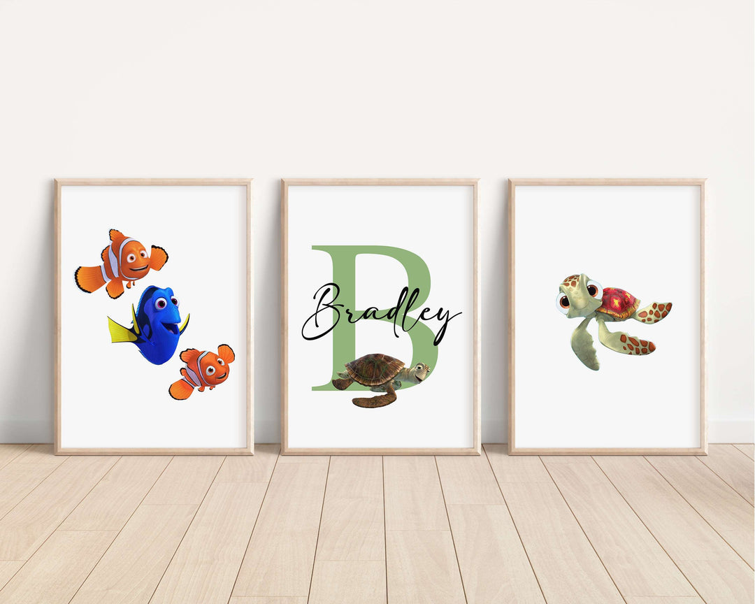 SET OF 3 Finding Nemo Prints