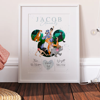 The Jungle Book Personalised The Day You Were Born Print