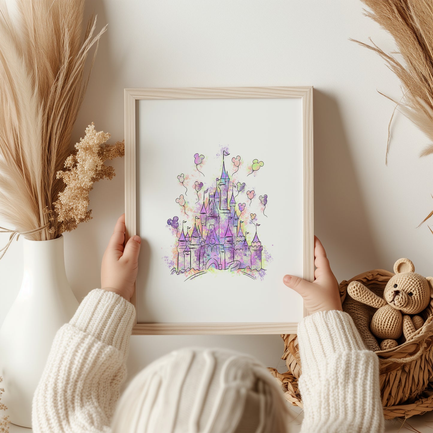 Watercolour Disneyland Castle Print