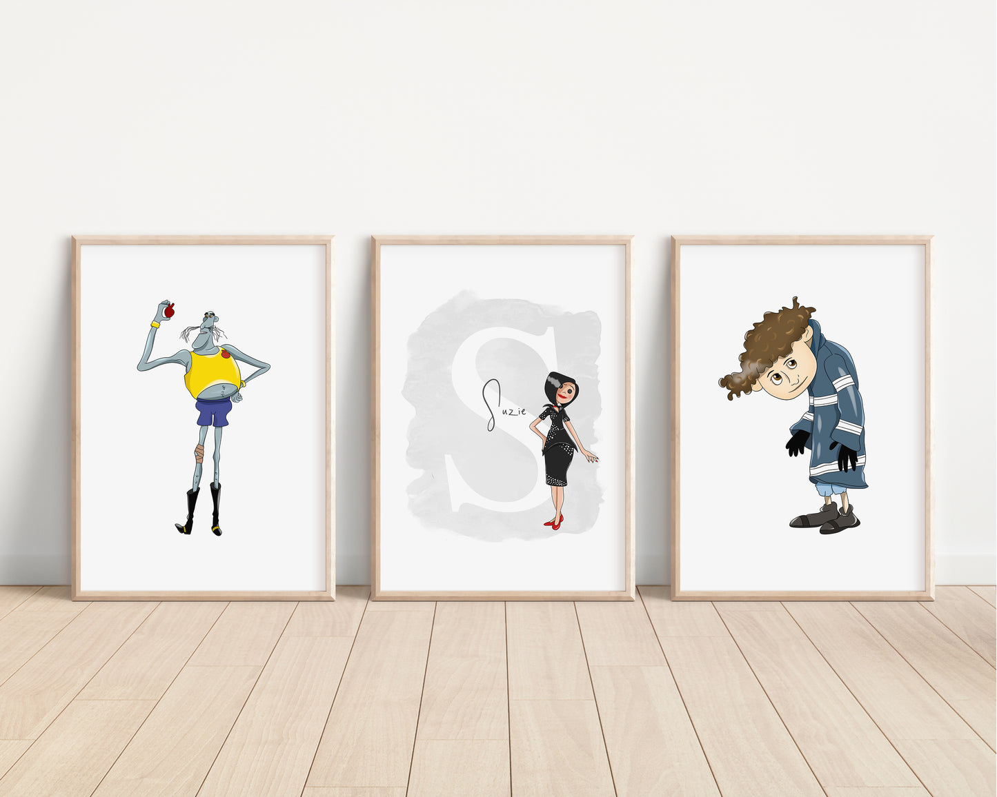 SET OF 3 Coraline Personalised Disney Prints