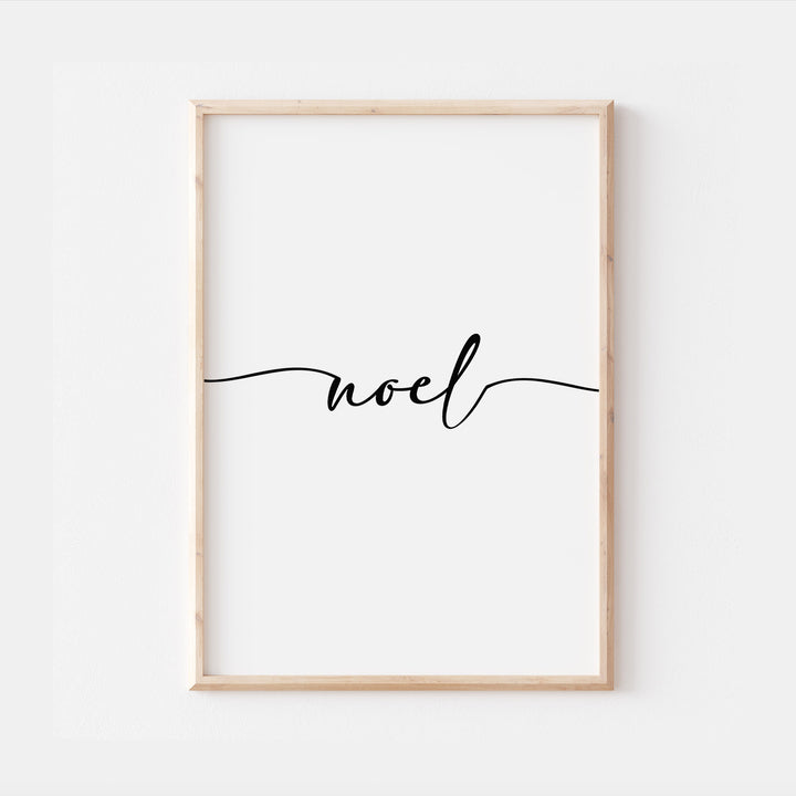 Noel Quote Christmas Wall Print