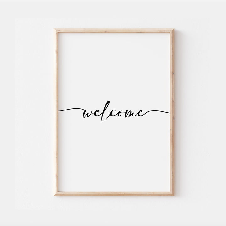 Welcome Quote Home Wall Print