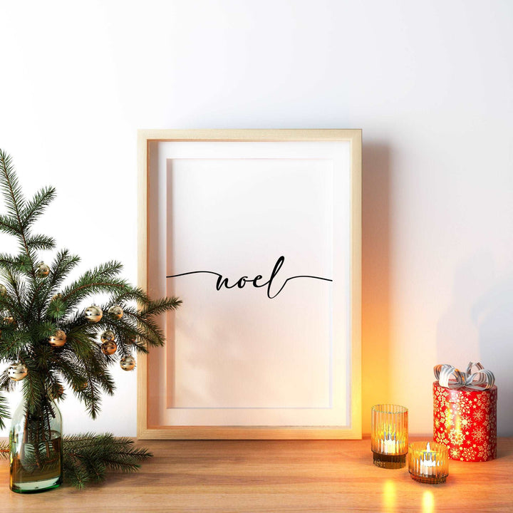 Noel Quote Christmas Wall Print