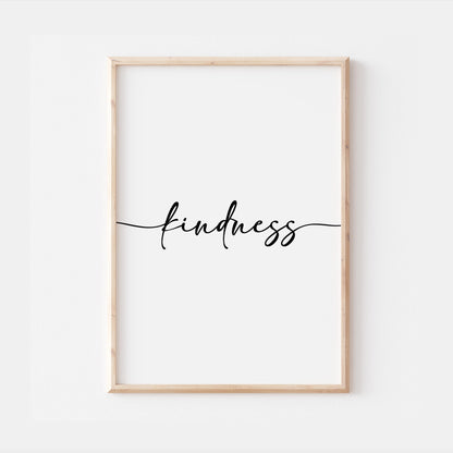 Kindness Quote Home Wall Print