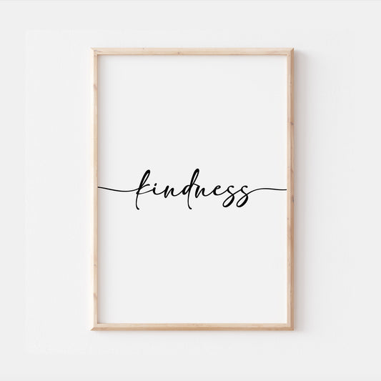 Kindness Quote Home Wall Print